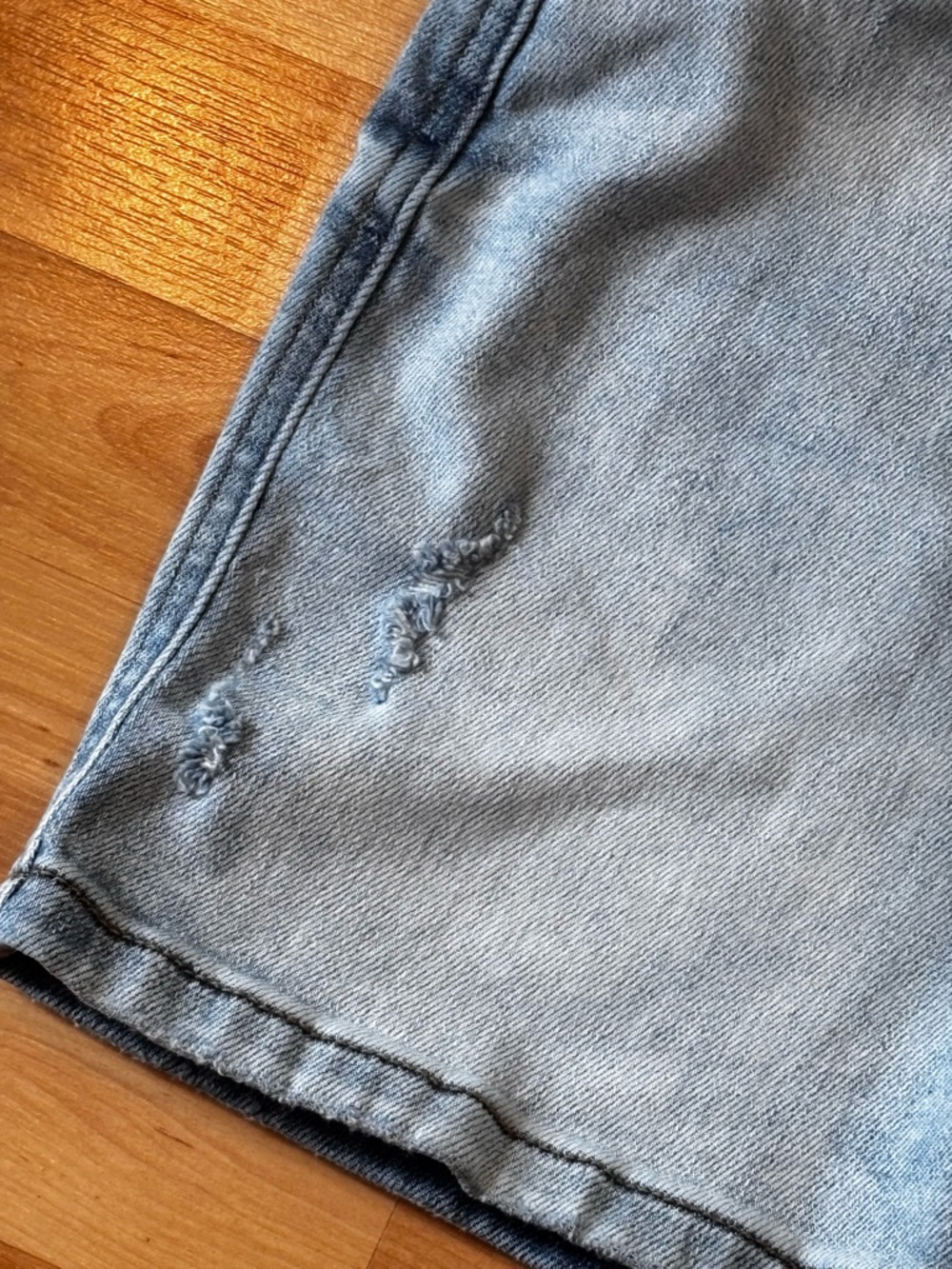 Judy Blue Faded Light Blue Denim Jean  Shorts - Picture 2 of 11